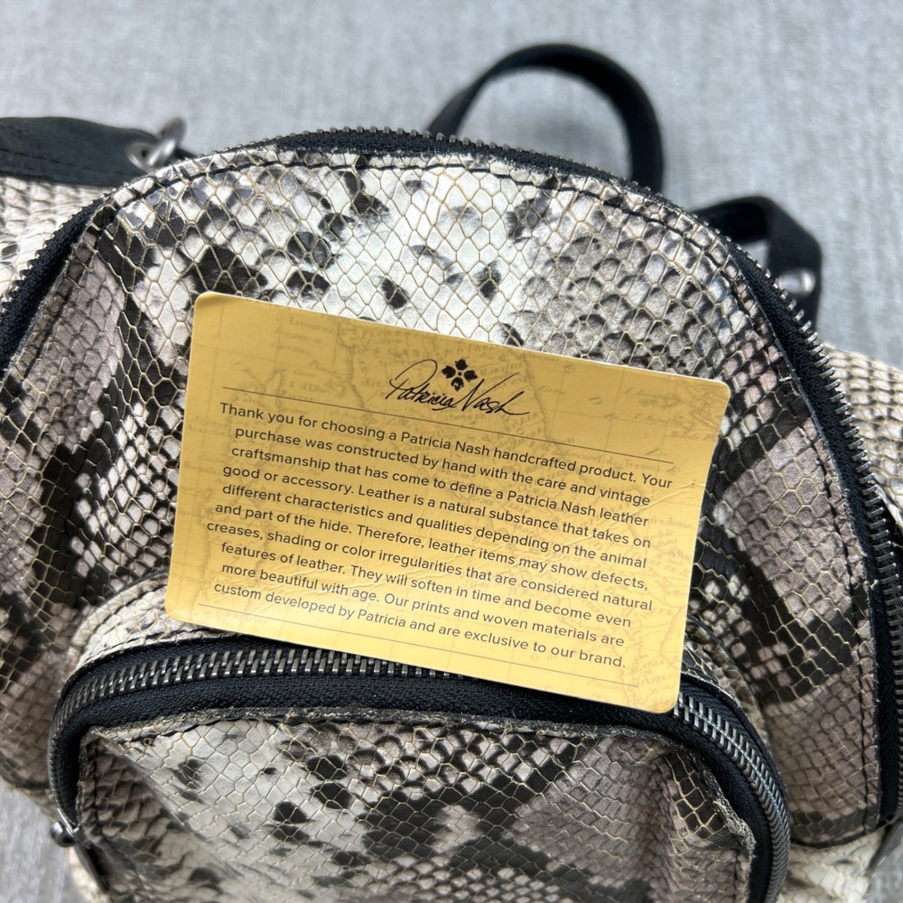 Patricia Nash Snakeskin Python Leather Convertibl… - image 10